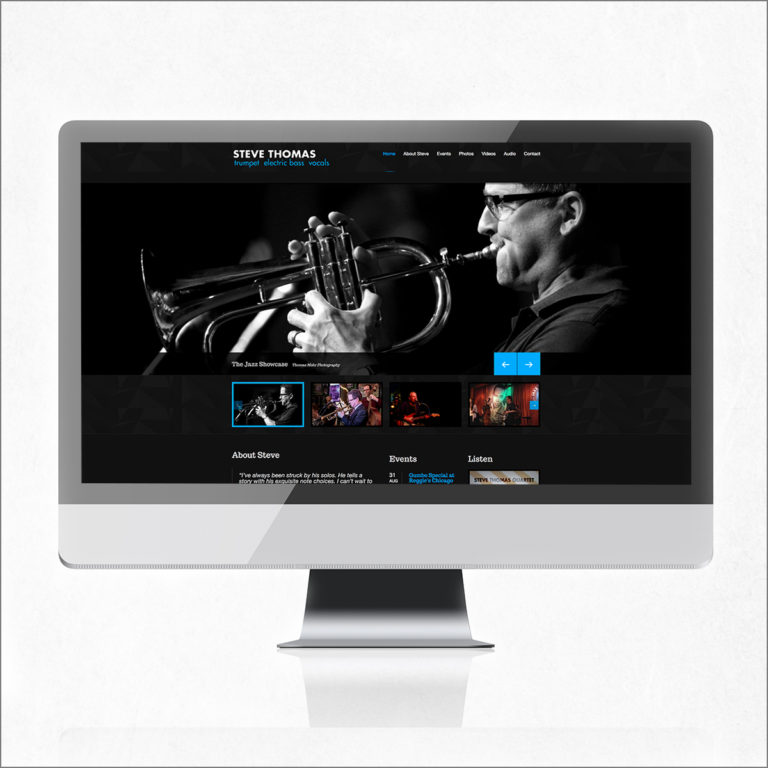 website design, music