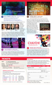 Graphic design, season brochure design, Chorus pro Musica, arts marketing, Boston
